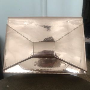 Banana Republic Rose Gold Envelope Clutch